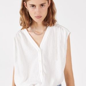 Masscob Elis textured cotton top
